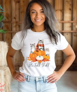 Cat Thanksgiving T shirt, It's Fall Y'all Thanksgiving Cat Shirt