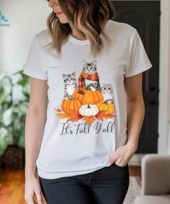 Cat Thanksgiving T shirt, It's Fall Y'all Thanksgiving Cat Shirt, hoodie, sweater, long sleeve and tank top Cat Thanksgiving T shirt, It's Fall Y'all Thanksgiving Cat Shirt