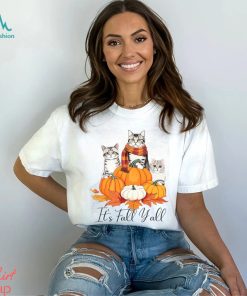 Cat Thanksgiving T shirt, It's Fall Y'all Thanksgiving Cat Shirt, hoodie, sweater, long sleeve and tank top Cat Thanksgiving T shirt, It's Fall Y'all Thanksgiving Cat Shirt