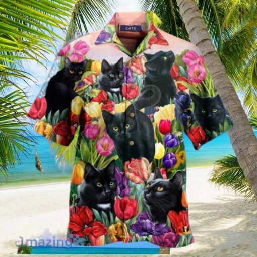 Cats Love Flowers Color Limited Hawaiian Shirt Best Gift For Men Women