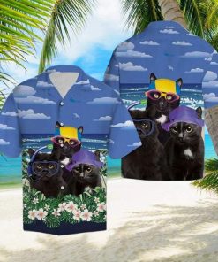 Cat’s Relaxed Summer Beach Hawaiian Adventure Shirt