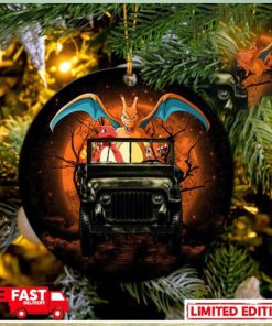 Charizard Charmender Drive Jeep Halloween Moonlight Perfect Gift For Holiday Ornament