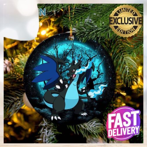 Charizard Mega X Moonlight Pokemon Christmas Decorations Ornament