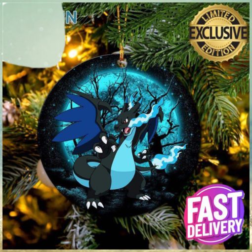 Charizard Mega X Moonlight Pokemon Christmas Decorations Ornament