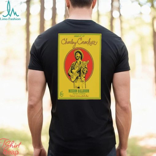 Charley crockett tour denver co 2024 poster shirt