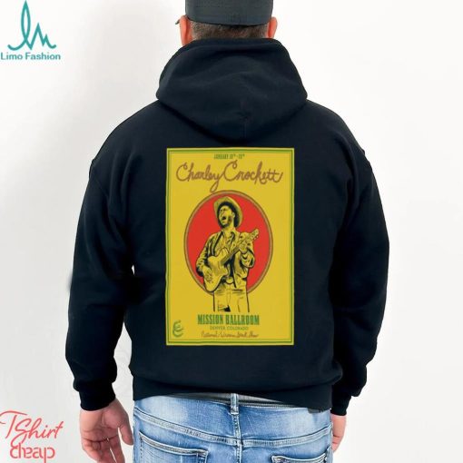 Charley crockett tour denver co 2024 poster shirt