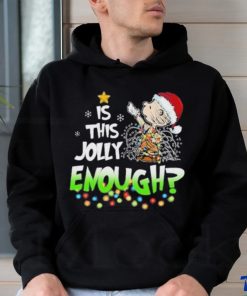 Charlie Brown Is This Jolly Enough Snoopy Christmas Shirt