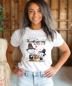 Cheap Autumn Thanksgiving With Snoopy Charlie Brown And Woodstock Peanuts Thanksgiving Shirt