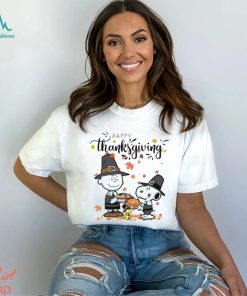 Cheap Autumn Thanksgiving With Snoopy Charlie Brown And Woodstock Peanuts Thanksgiving Shirt