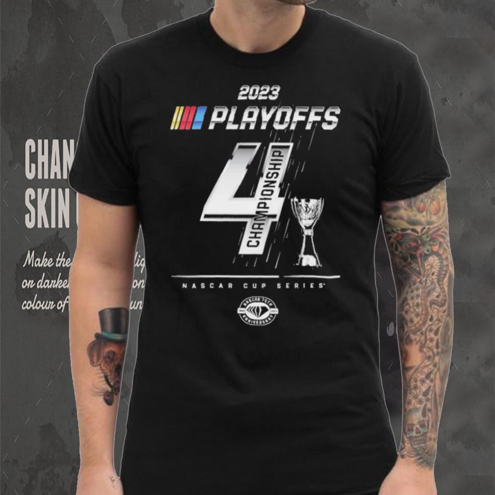 Checkered Flag Sports 2023 NASCAR Cup Series Playoffs Championship Four T Shirt Checkered Flag Sports 2023 NASCAR Cup Series Playoffs Championship Four T Shirt