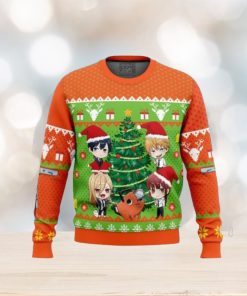 Chibi Chainsaw Man Ugly Christmas Sweaters For Men And Women