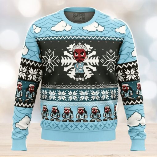 Chibi Christmas Urokodaki Sakonji Demon Slayer Ugly Christmas Sweater