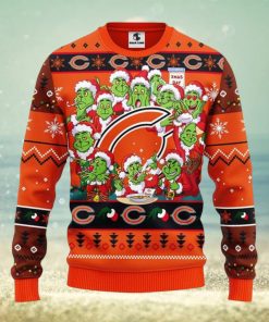 Chicago Bears 12 Grinch Xmas Day Christmas Ugly Sweater 3D Christmas Xmas Sweater