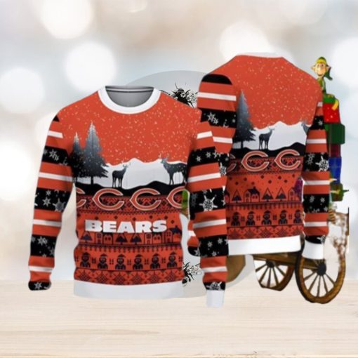 Chicago Bears Casual Ugly Christmas Sweater 3D For Fans Unique Gift For Men And Women