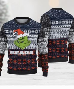 Chicago Bears Christmas Grinch Hot Trending Ugly Sweater For Fans