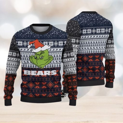 Chicago Bears Christmas Grinch Hot Trending Ugly Sweater For Fans