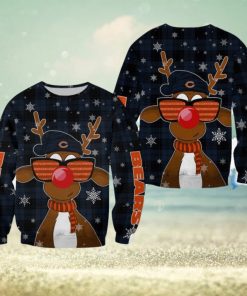 Chicago Bears Christmas Reindeer Sunglasses New 3D Sweater For Fans Gift Christmas