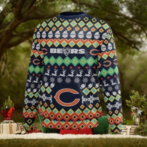 Chicago Bears Colorful Ugly Christmas Sweater