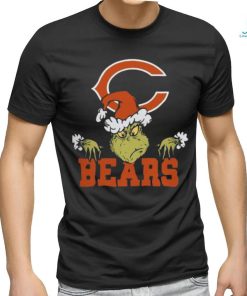 Chicago Bears Grinch Funny Black T Shirt Sweatshirt For Fans