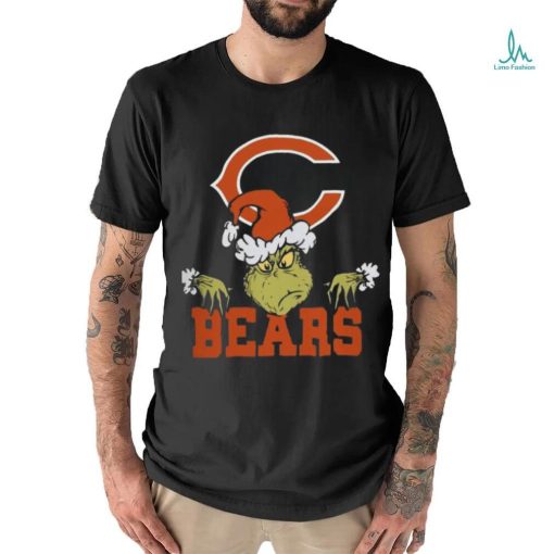 Chicago Bears Grinch Funny Black T Shirt Sweatshirt For Fans