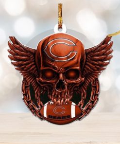 Chicago Bears NFL Football Skull Xmas Gifts Christmas Tree Decorations Ornament