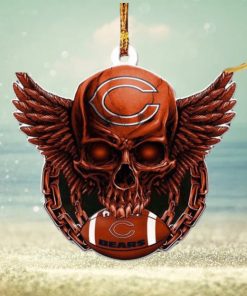 Chicago Bears NFL Football Skull Xmas Gifts Christmas Tree Decorations Ornament