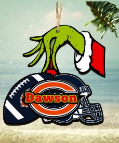 Chicago Bears NFL Grinch Personalized Ornament SP121023102ID03
