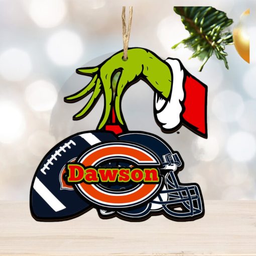 Chicago Bears NFL Grinch Personalized Ornament SP121023102ID03