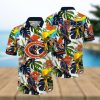 Pink Flamingo Island Blue Cotton Poplin Men’s Hawaiian Shirt