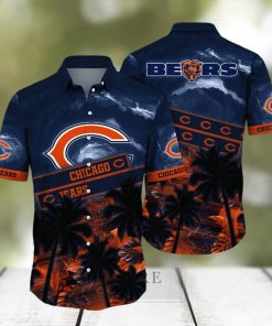 Chicago Bears Summer Flower Hawaiian Shirt - Limotees