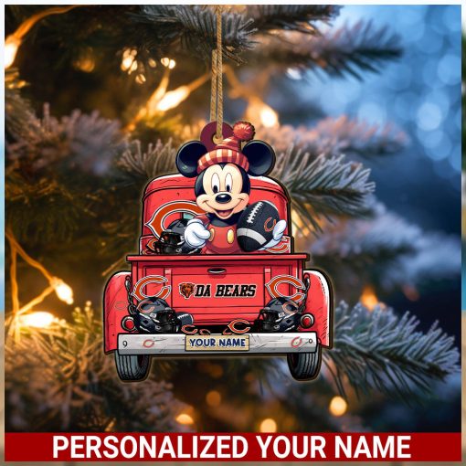 Chicago Bears NFL Mickey Ornament Personalized Your Name SP12102336ID05