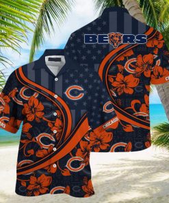 Chicago Bears NFL Us Flag Hawaiian Shirt Custom Summer Aloha Shirt