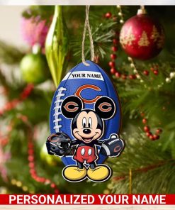 Chicago Bears Personalized Your Name Mickey Mouse And NFL Team Ornament SP161023165ID03