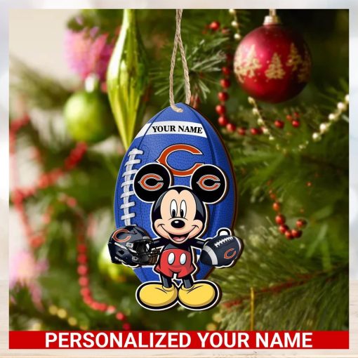 Chicago Bears Personalized Your Name Mickey Mouse And NFL Team Ornament SP161023165ID03