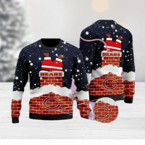 Chicago Bears Santa Claus Personalized Ugly Christmas Sweater Nice Gift For Everyone