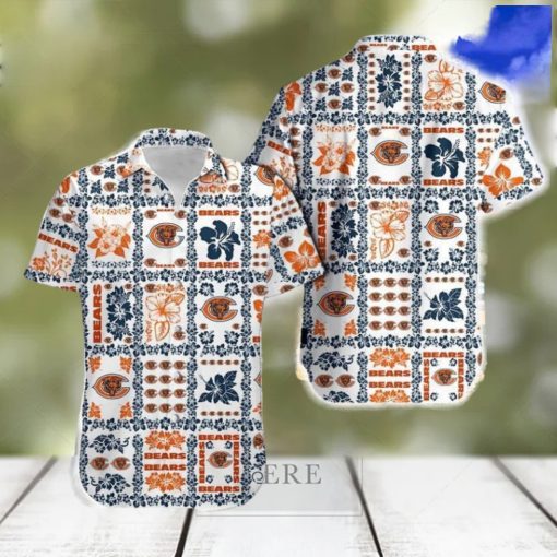 Chicago Bears Trendy Hawaiian Shirt And Short For Men Gift, Short Beach For Family Christmas