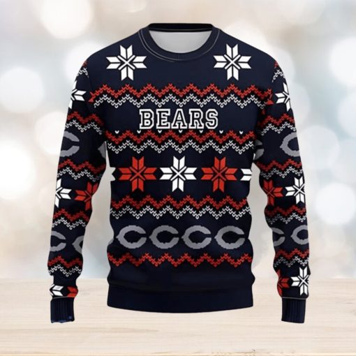 Chicago Bears Ugly Christmas Sweater 3D Gift For Fans