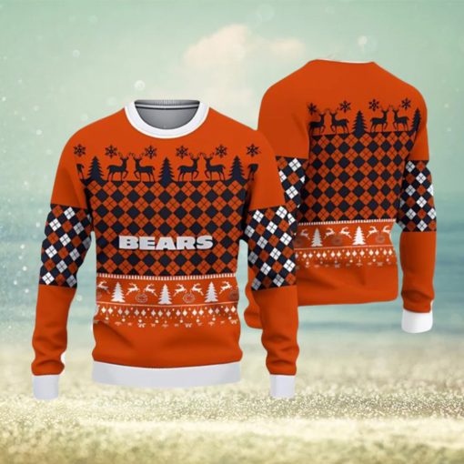 Chicago Bears Ugly Christmas Xmas Sweater Gather Gift Mens Women