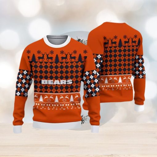 Chicago Bears Ugly Christmas Xmas Sweater Gather Gift Mens Women