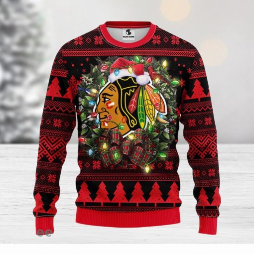 Chicago Blackhawks Christmas Ugly Sweater