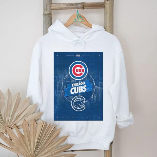 Chicago Cubs City Skyline Poster Shirt