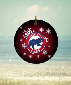 Chicago Cubs MLB Xmas Gifts Merry Christmas Decorations Ornament