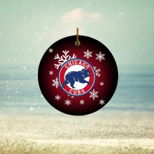 Chicago Cubs MLB Xmas Gifts Merry Christmas Decorations Ornament