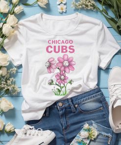 Chicago Cubs Tiny Turnip Infant Blooming Baseballs T Shirt