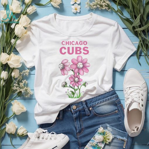 Chicago Cubs Tiny Turnip Infant Blooming Baseballs T Shirt