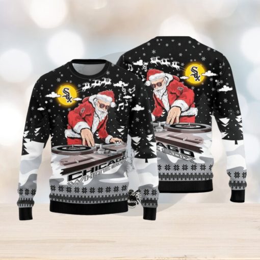 Chicago White Sox Christmas Funny DJ Santa New Style Knitted Sweater