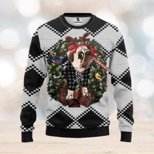 Chicago White Sox Pub Dog Christmas Ugly Sweater 3D Christmas Xmas Sweater