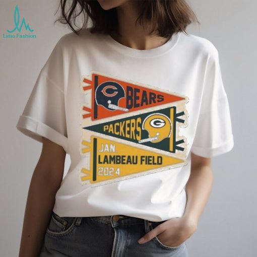 Chicago bears vs Green Bay Packers january 2024 lambeau field T shirt