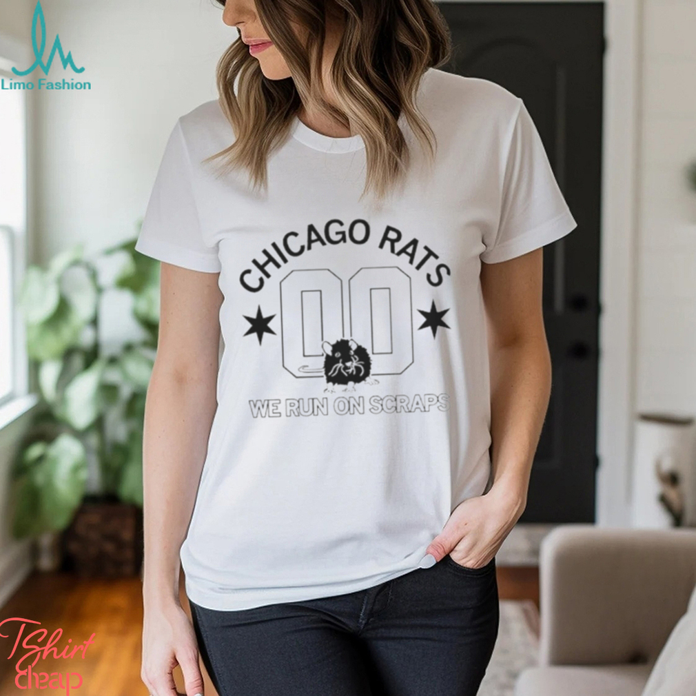 Official chicago rats we run on scraps baseball shirt - PT2D