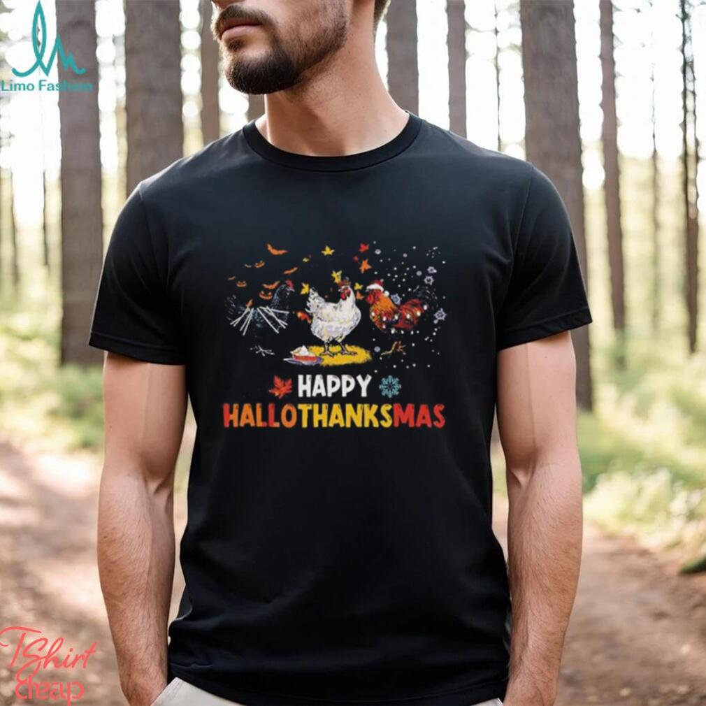 Chicken Halloween Happy Hallothanksmas Autumn Thanksgiving T Shirt Chicken Halloween Happy Hallothanksmas Autumn Thanksgiving T Shirt